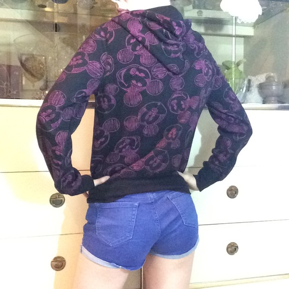 SOLD Disney Soft Zip Up Hoodie Mickey Mouse - Picture 2 of 8